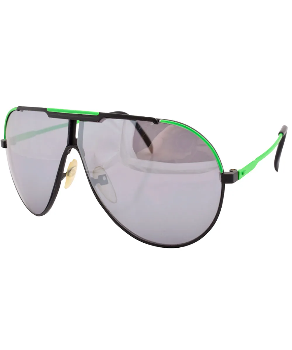 FRISCO Green Aviator Sunglasses