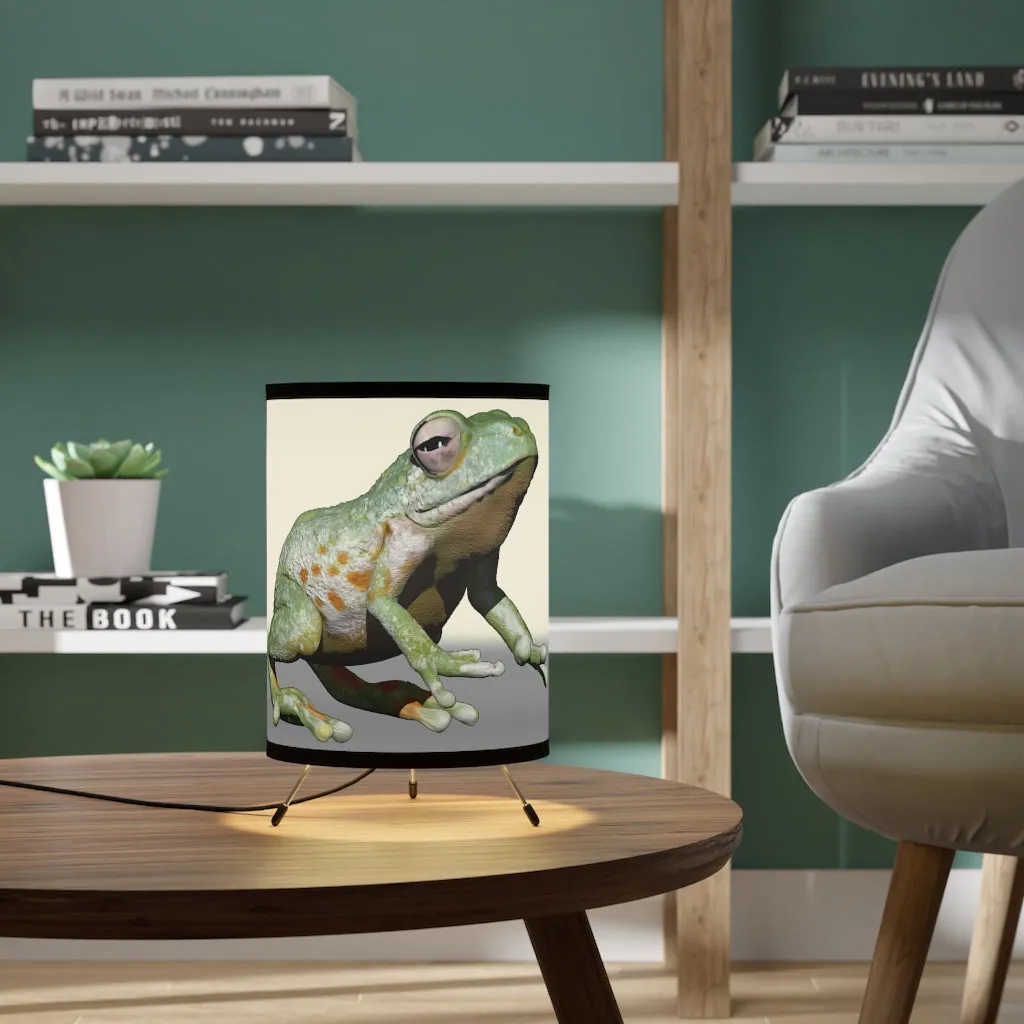 Frog Tripod Lamp with High-Res Printed Shade, US/CA plug