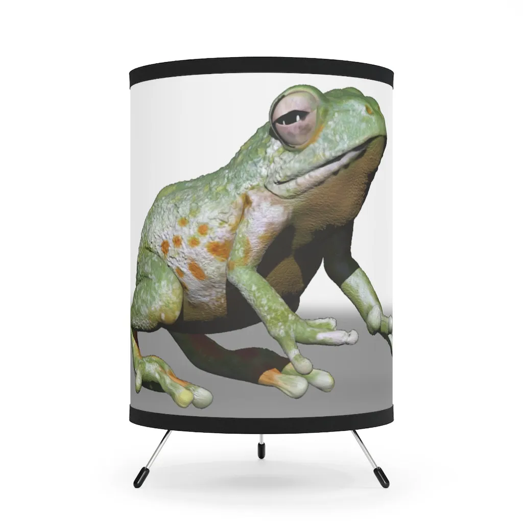 Frog Tripod Lamp with High-Res Printed Shade, US/CA plug