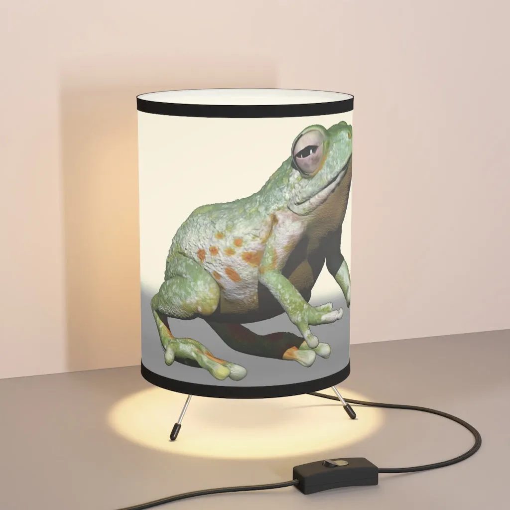 Frog Tripod Lamp with High-Res Printed Shade, US/CA plug