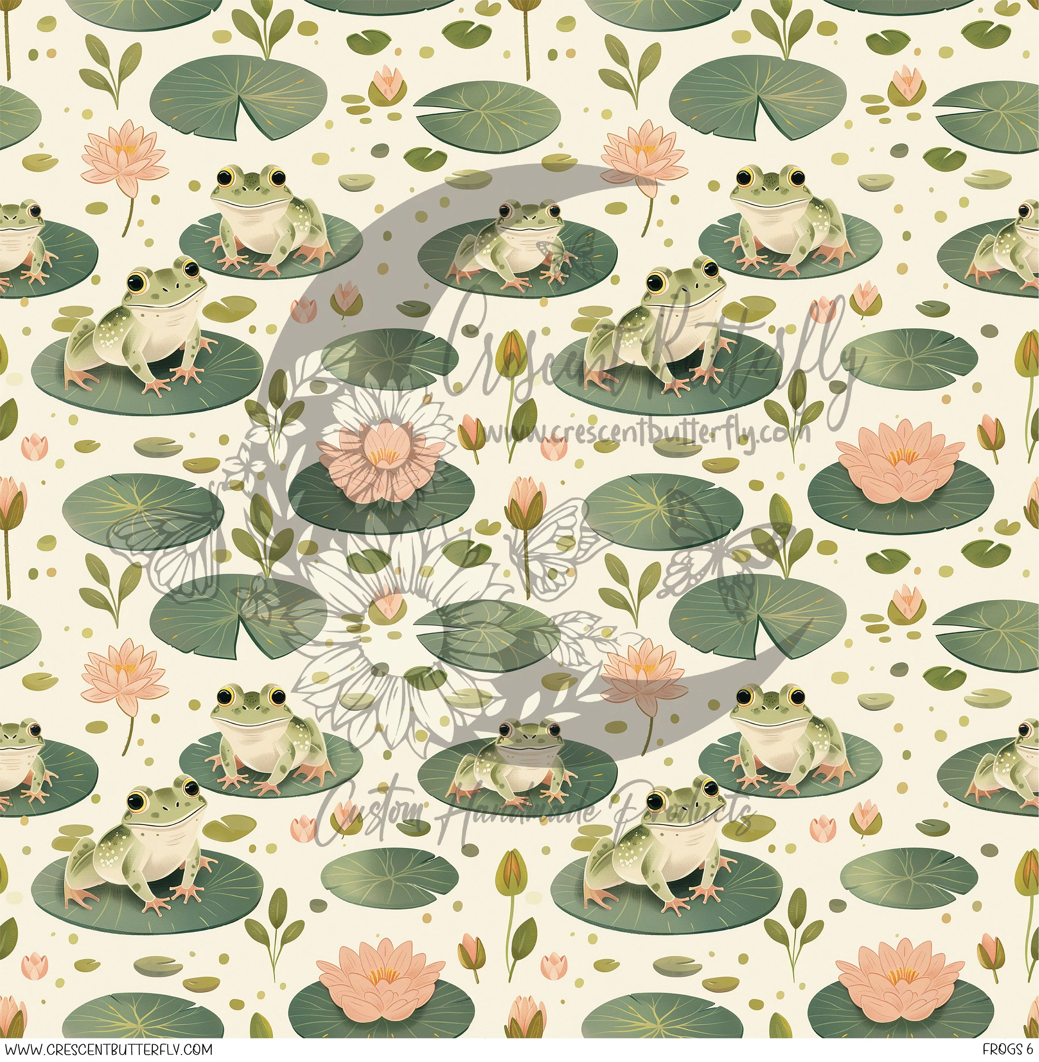 Frogs 6 Printed Vinyl Sheet/Wrap