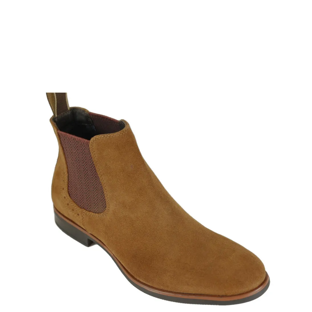 Front Douglas Suede Leather Chelsea Boot 3 Colours