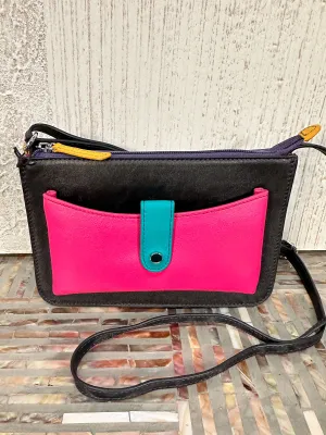 Front Pocket Phone Bag, Black Brights