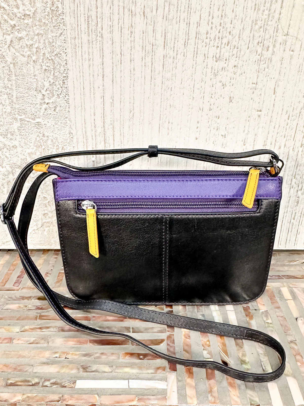 Front Pocket Phone Bag, Black Brights