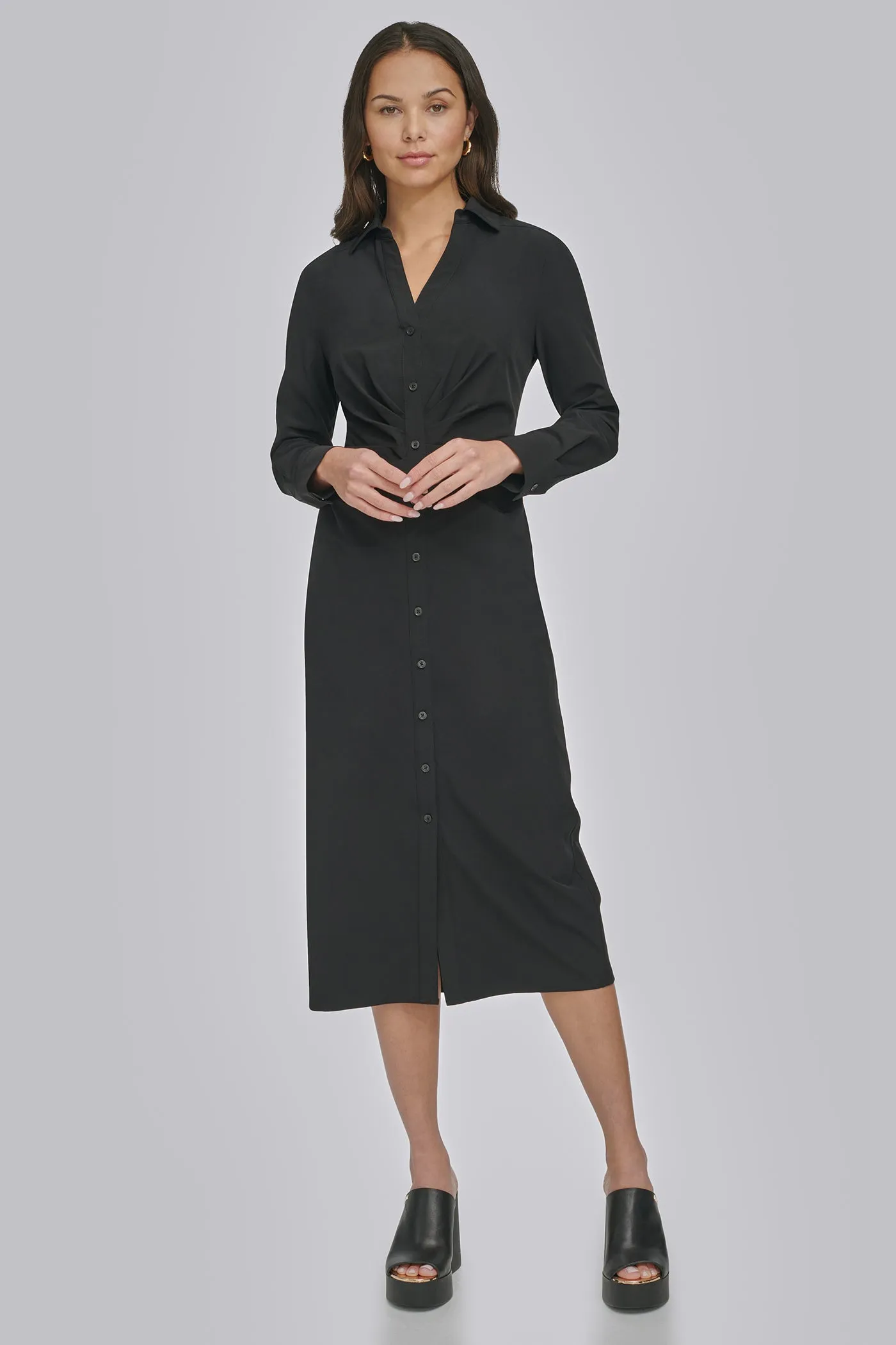 FRONT RUCHING DRESS