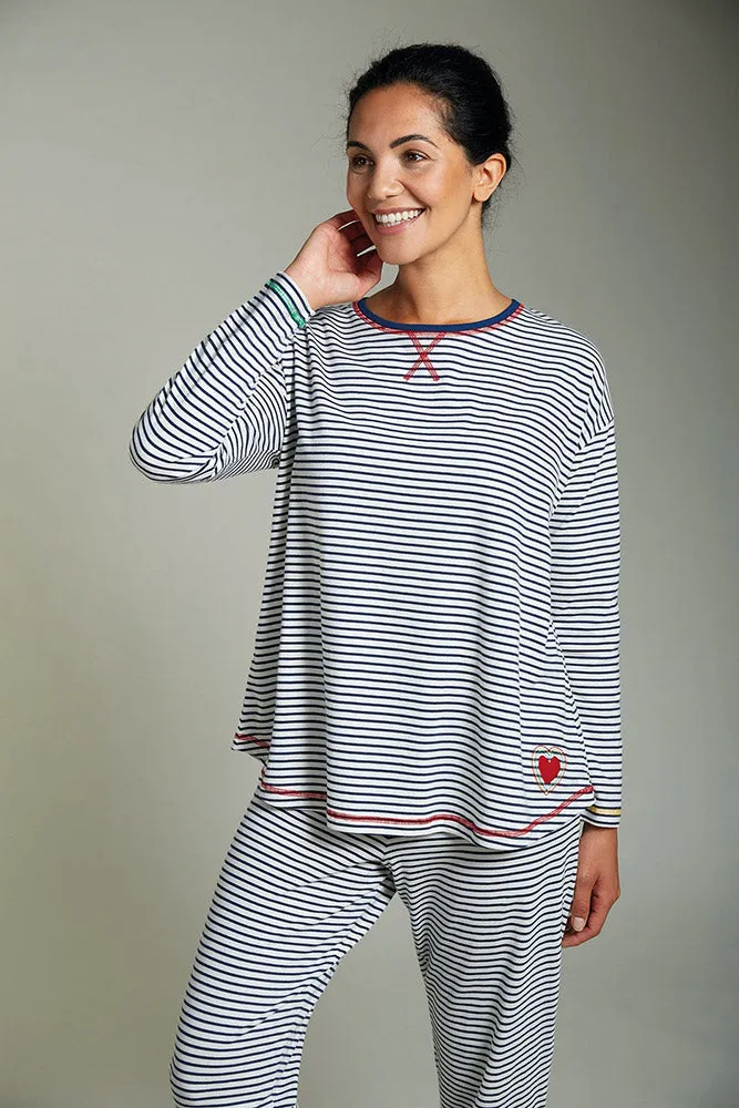 Frugi Adults Breton Meg Maternity & Nursing PJ Top