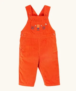 Frugi Durgan Cord Dungaree - Bonfire/Tiger