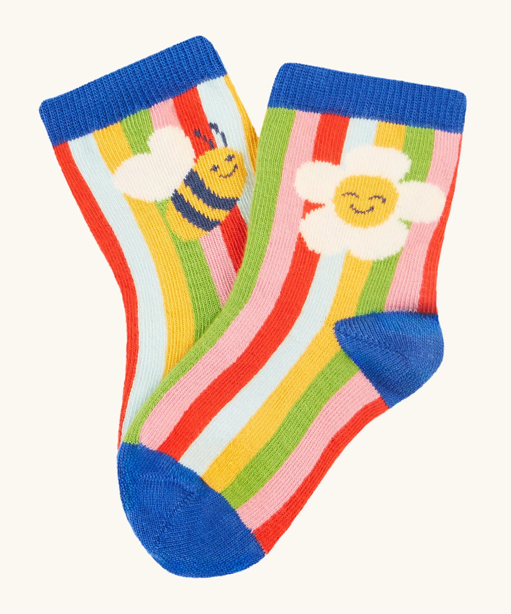 Frugi Little Socks 3 Pack - Retro Happy