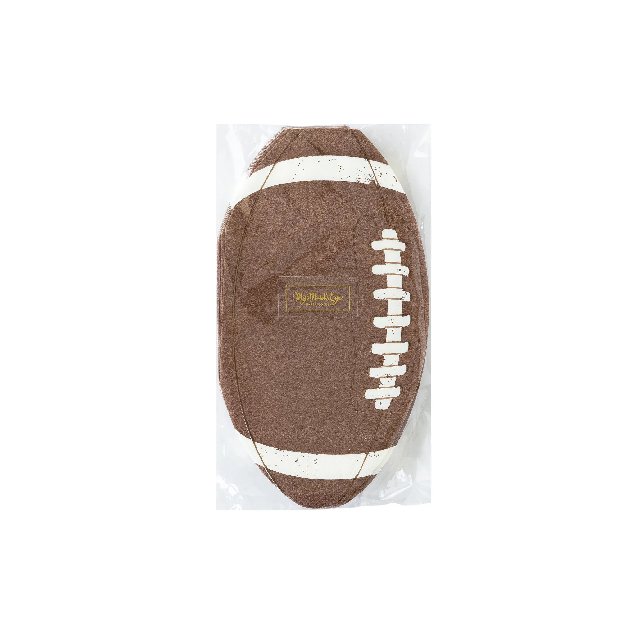 FTB939 -  Football Shaped Paper Dinner Napkin