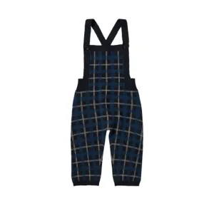 Fub Dark Navy Baby Checked Overalls (7024 Aw)