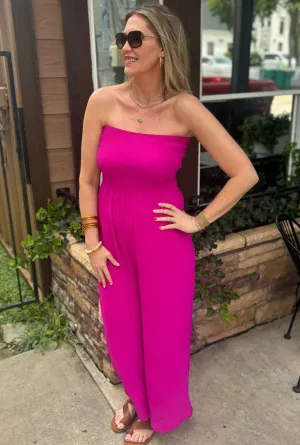 FUCHSIA BROOKLYN JUMPSUIT