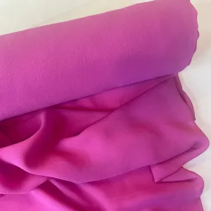 Fuchsia Rose Silk Georgette