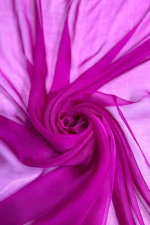 Fuchsia Silk Chiffon