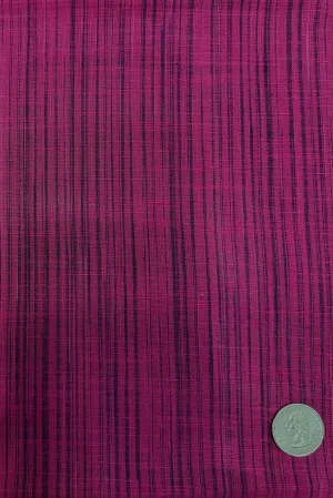 Fuchsia Stripe Cotton Novelty COT-179-02