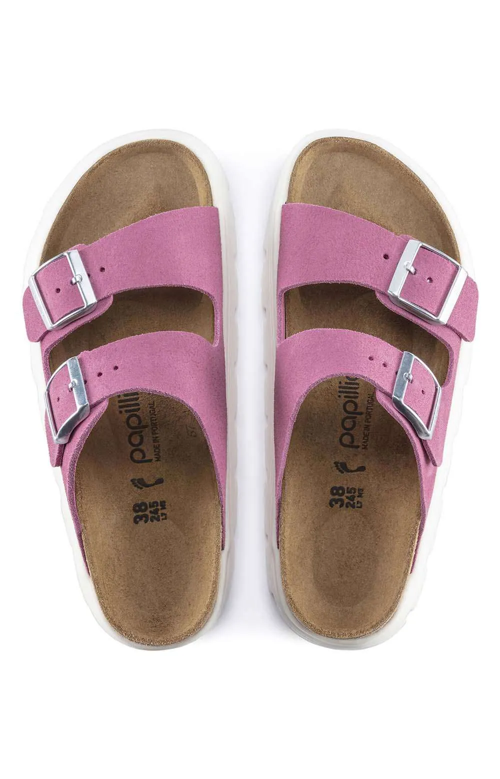 Fuchsia Tulip Arizona Platform Sandals by Birkenstock