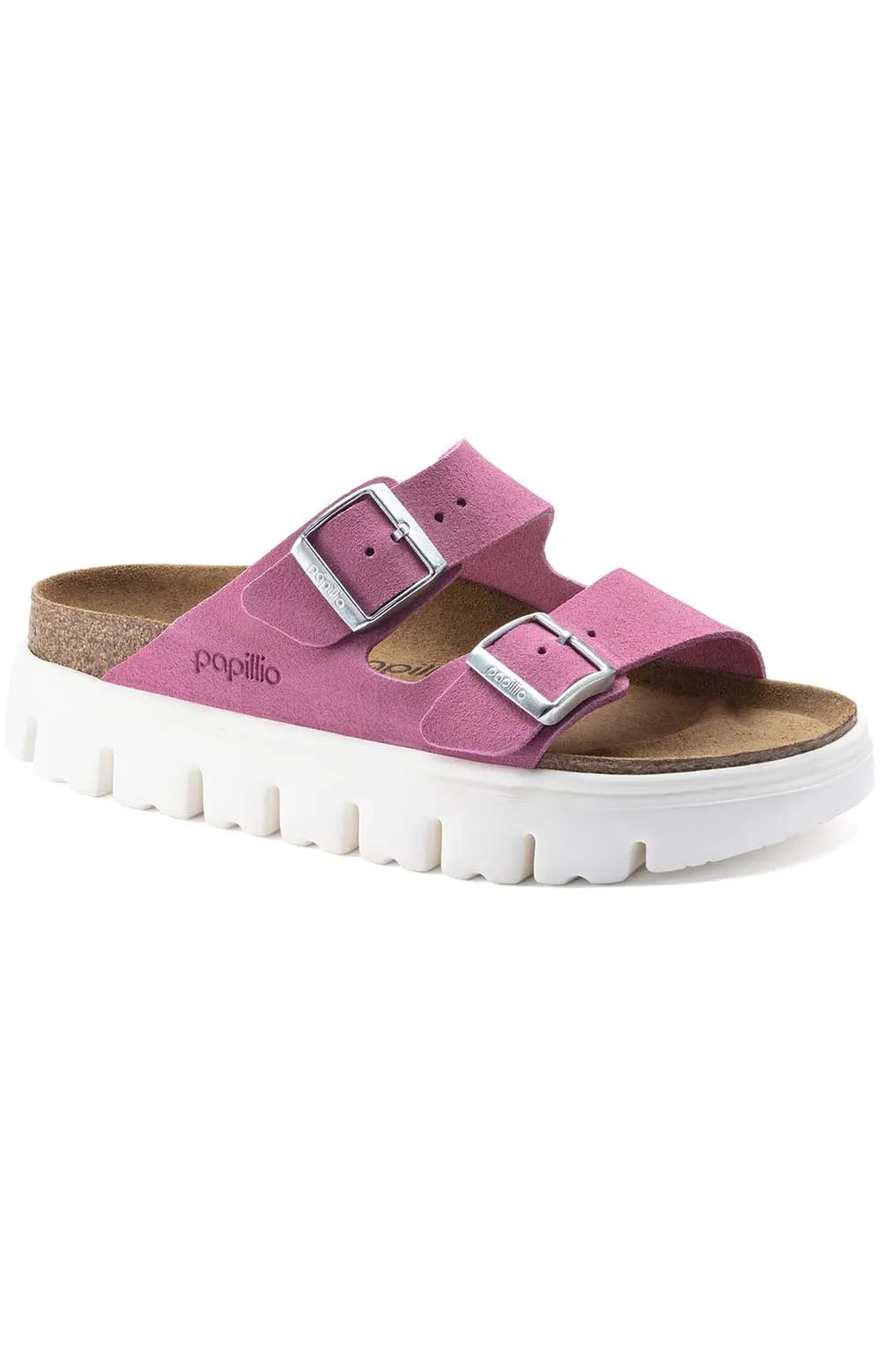 Fuchsia Tulip Arizona Platform Sandals by Birkenstock