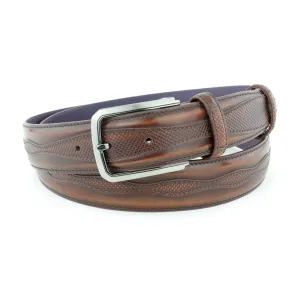 Fudge Jolson design cordovan belt