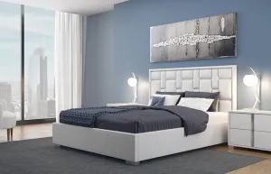 Fulda White Platform Bed