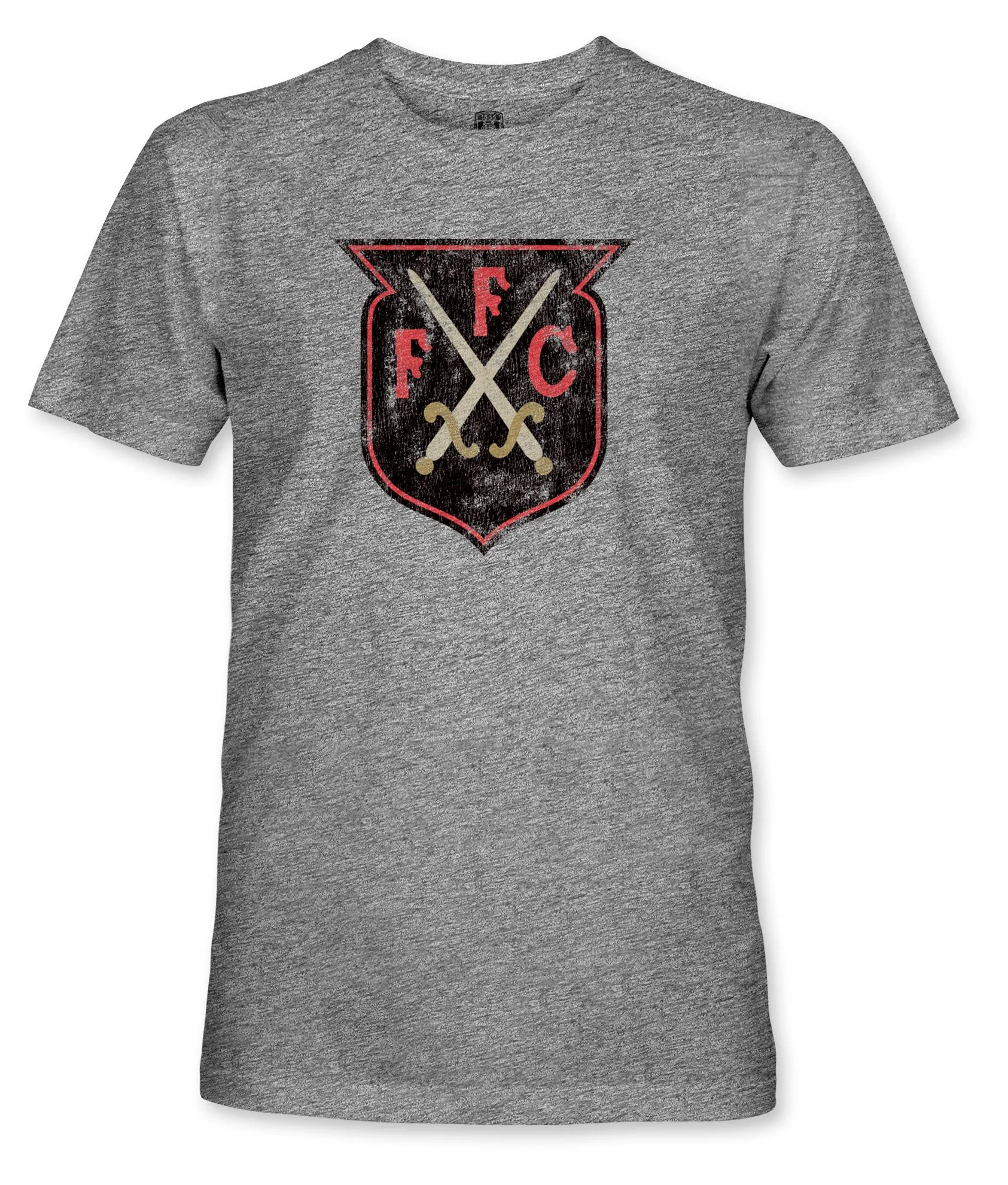 Fulham FC 1898 Crest Vintage Triblend T-Shirt - Heather Grey