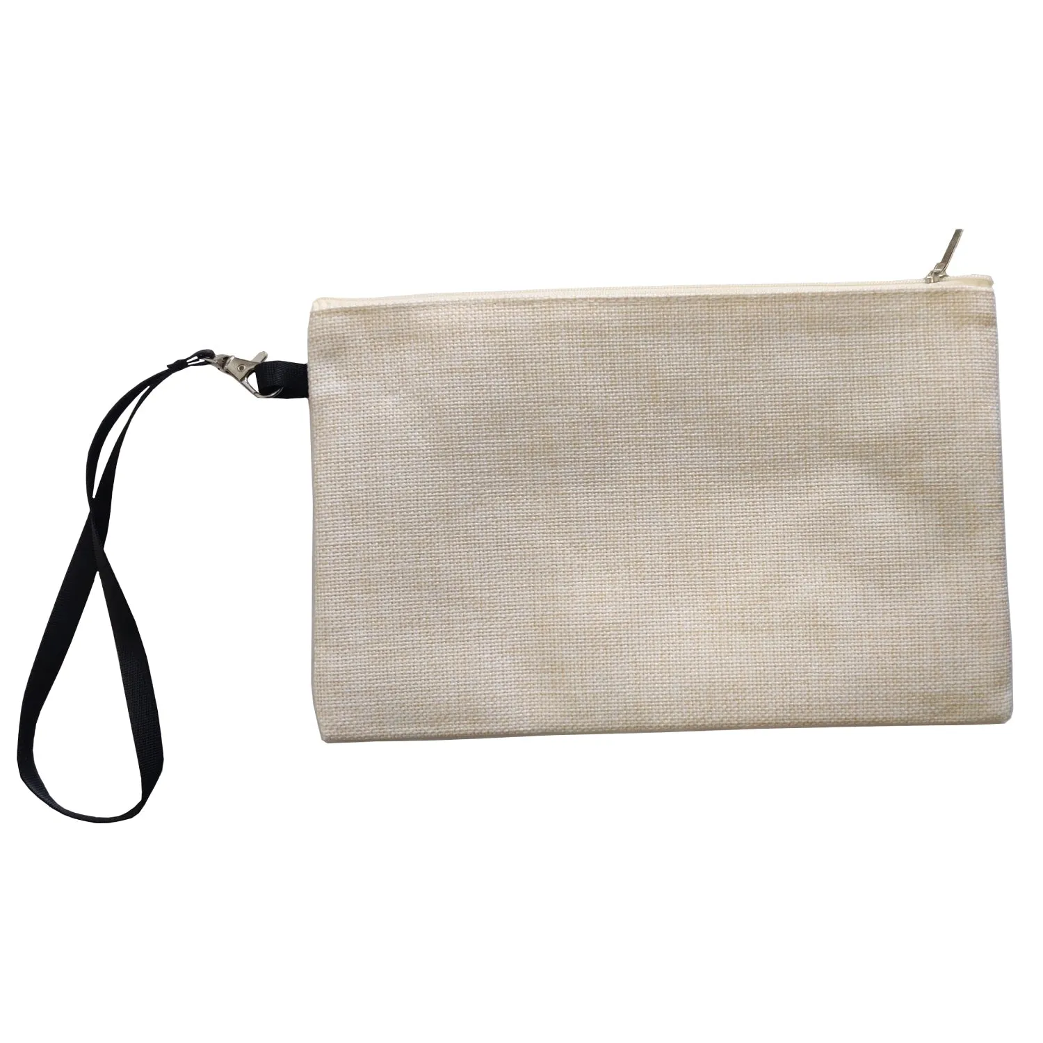 FULL CARTON - 50 x Make Up Bags WITH STRAP - Linen - 15cm x 24cm