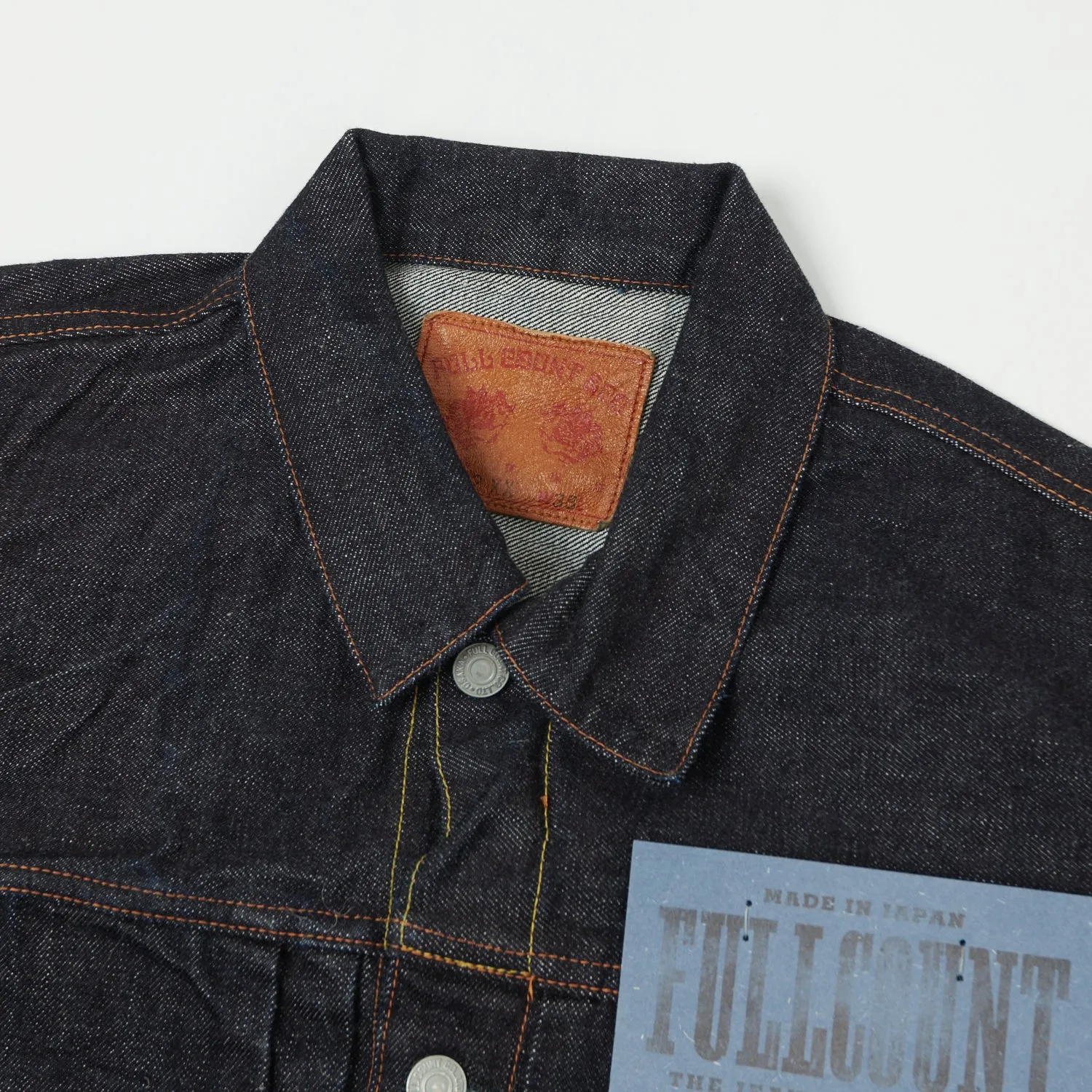 Full Count 2102XXW 15.5oz Type II Denim Jacket - One Wash