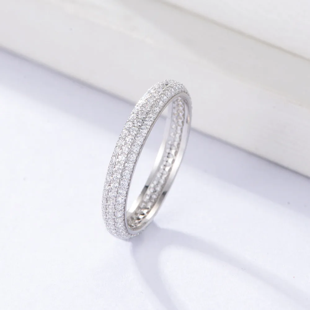 Full Diamond Circular Ring