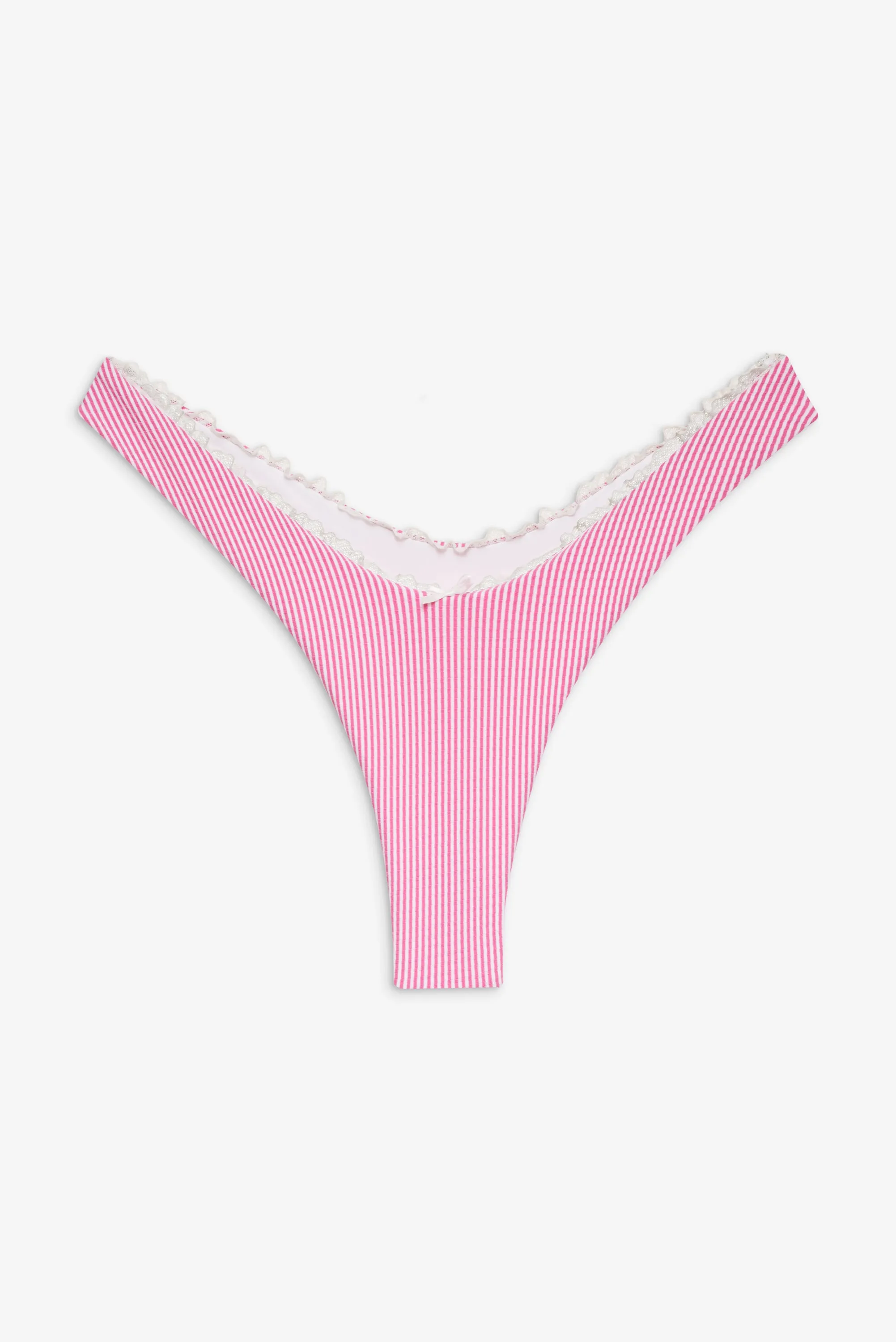 Full Moon Micro Bikini Bottom - Pink Stripe