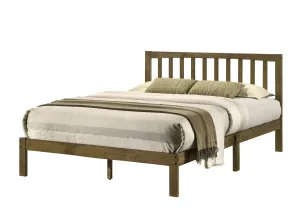 Full Platform Bed - Antique Walnut