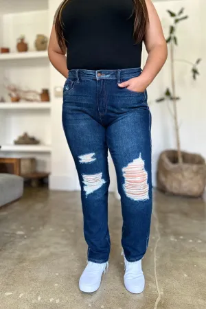 Full Size High Waist Straight Jeans