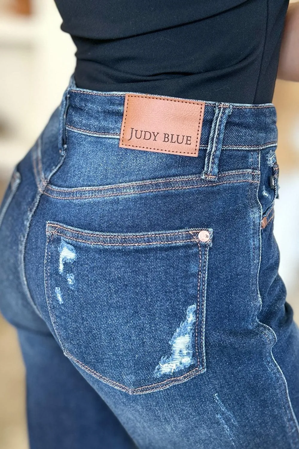 Full Size High Waist Straight Jeans