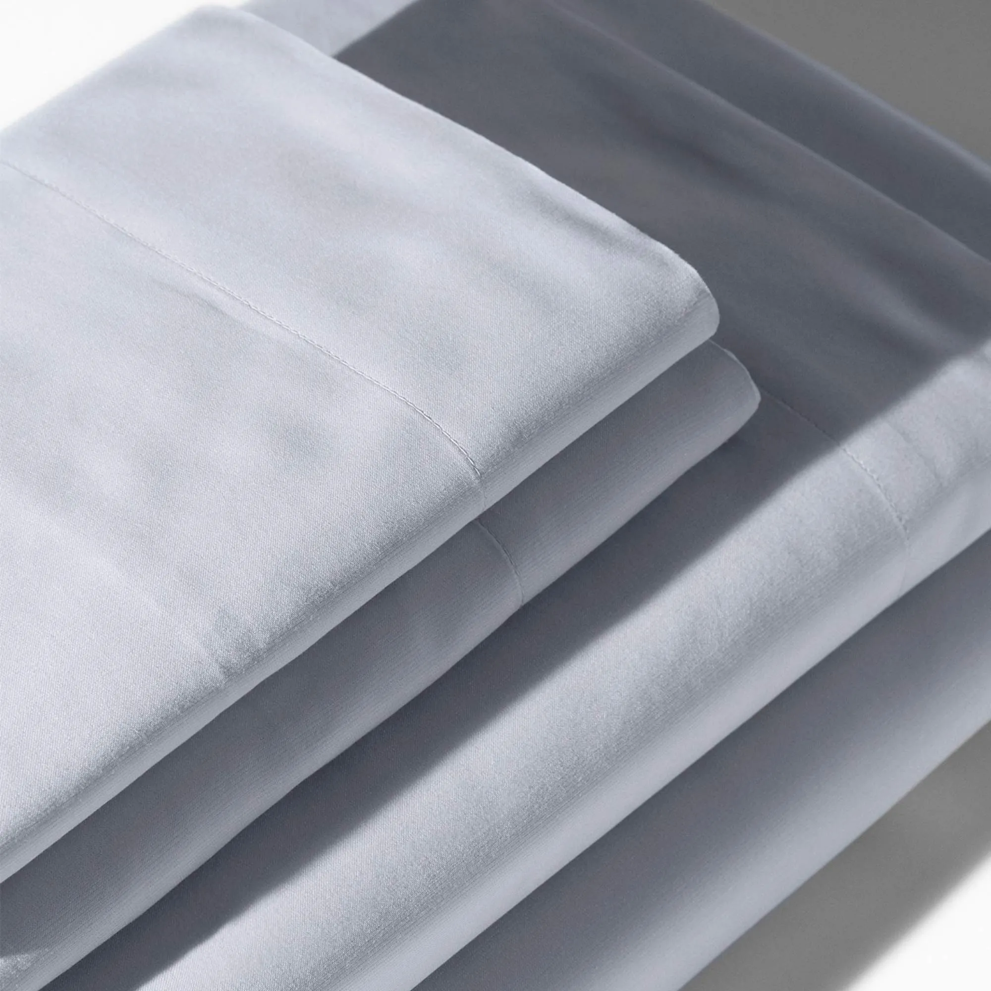 Full Size Sheet Set 300 Thread Count For Acne Prone Skin-Silver Infused