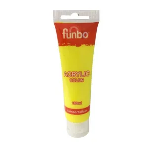 Funbo Acrylic Color Tube 100ml 21 lemon Yellow