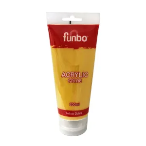 Funbo Acrylic Color Tube 200ml 29 Yellow Ochre