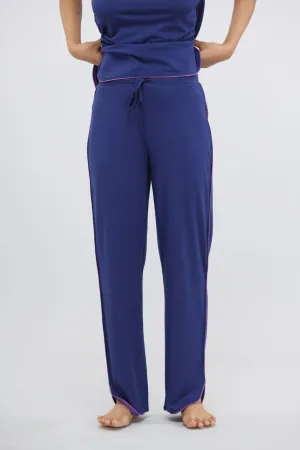 Functional Blue Supima® Piping Lounge Pant