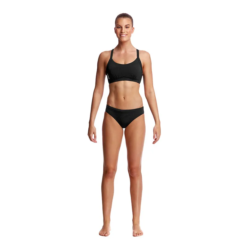 Funkita - Still Black - Ladies Hold Steady Crop Top