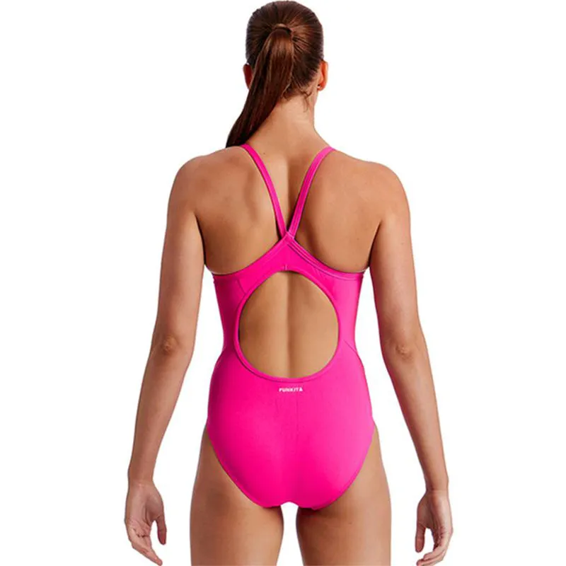 Funkita - Still Pink - Ladies Diamond Back One Piece