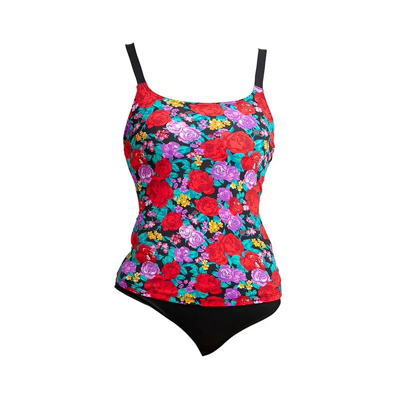 Funkita - Wild Roses Grow - Ladies Scoop Neck Tankini Top