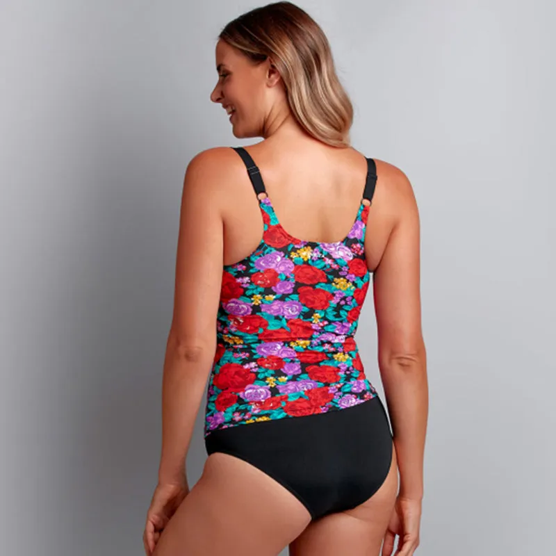 Funkita - Wild Roses Grow - Ladies Scoop Neck Tankini Top