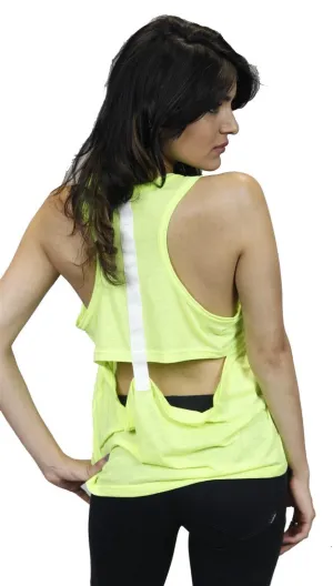 Funktional T-Back Tank in Neon Yellow