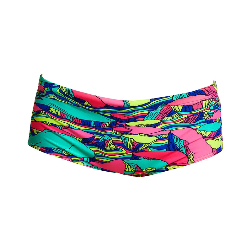 Funky Trunks - Bright Bergs - Mens Eco Sidewinder Trunks