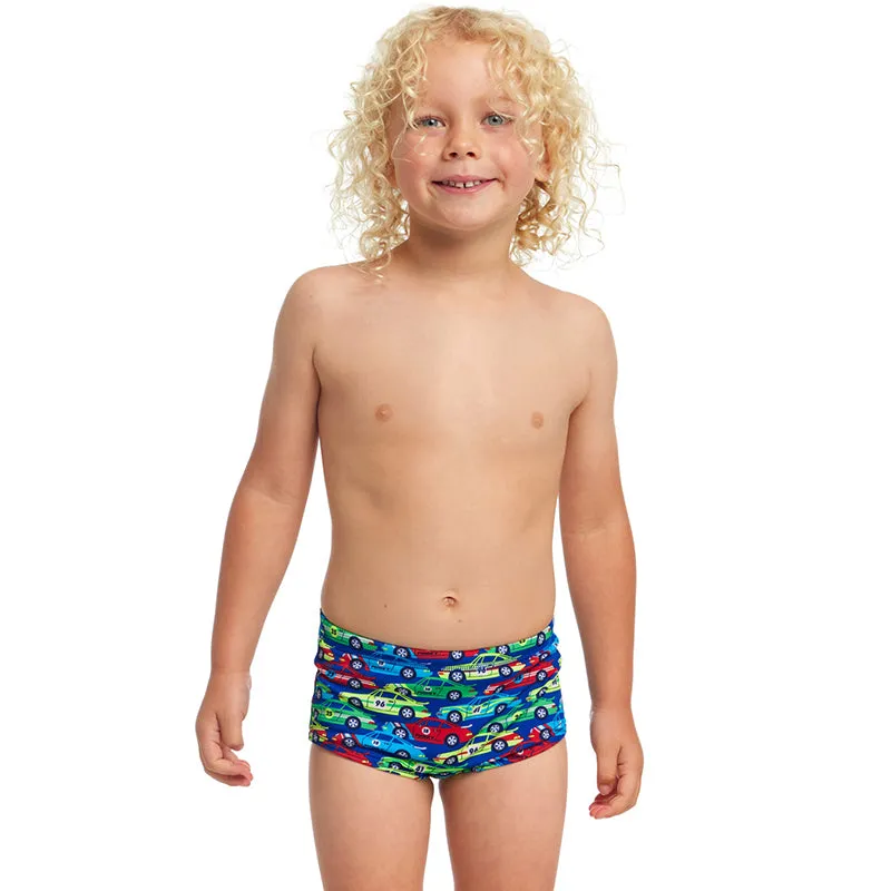 Funky Trunks - Car Stacker - Toddler Boys Printed Trunks