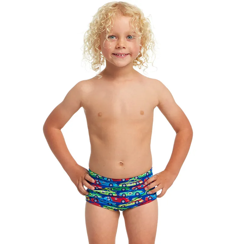 Funky Trunks - Car Stacker - Toddler Boys Printed Trunks