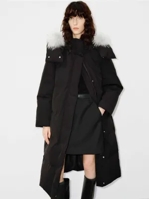 Funnel Neck Long Down Jacket