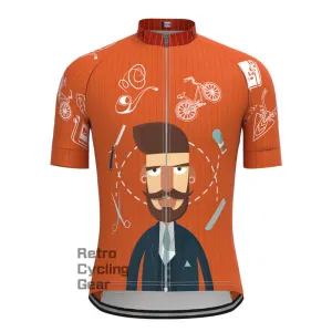 Funny beard characters Short Sleeves Cycling Jersey