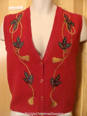 Funny Christmas Sweater Vest Child Size