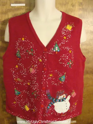 Funny Ugly Sweater Vest for a Christmas Party