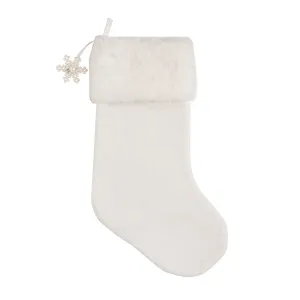 Fur Snowflake Stocking