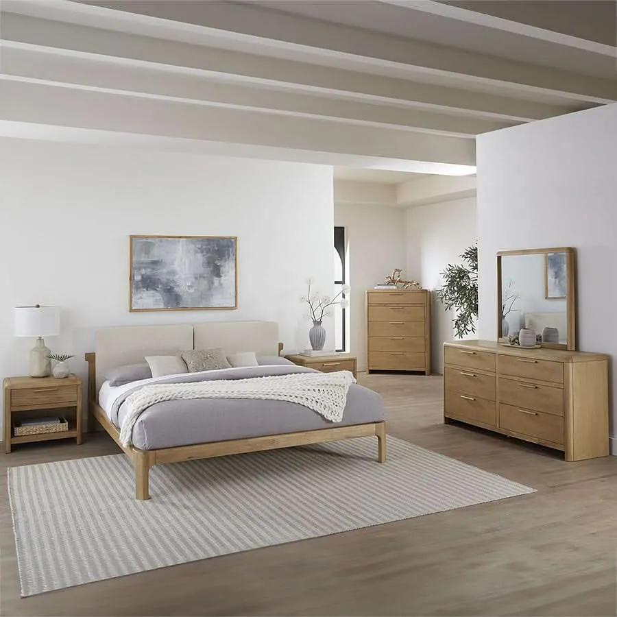 Furano Upholstered Cushion Platform Bed