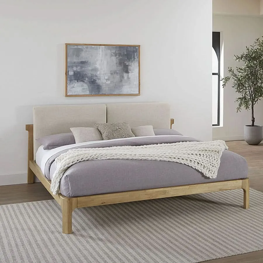 Furano Upholstered Cushion Platform Bed