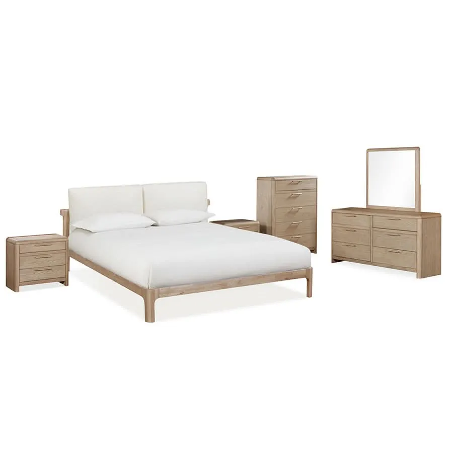 Furano Upholstered Cushion Platform Bed